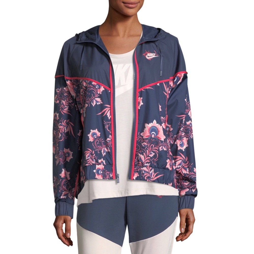 NWT Nike Floral-Print Sportswear Jacket - Picture 1 of 7